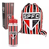 Garrafa Plástica Do São Paulo Fc - Com Mochila Tipo Saco Tri