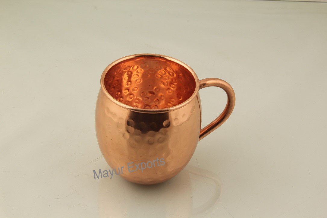 Buy Mayur Exports Handmade Moscow Mule Pure Solid Copper Mug Online at