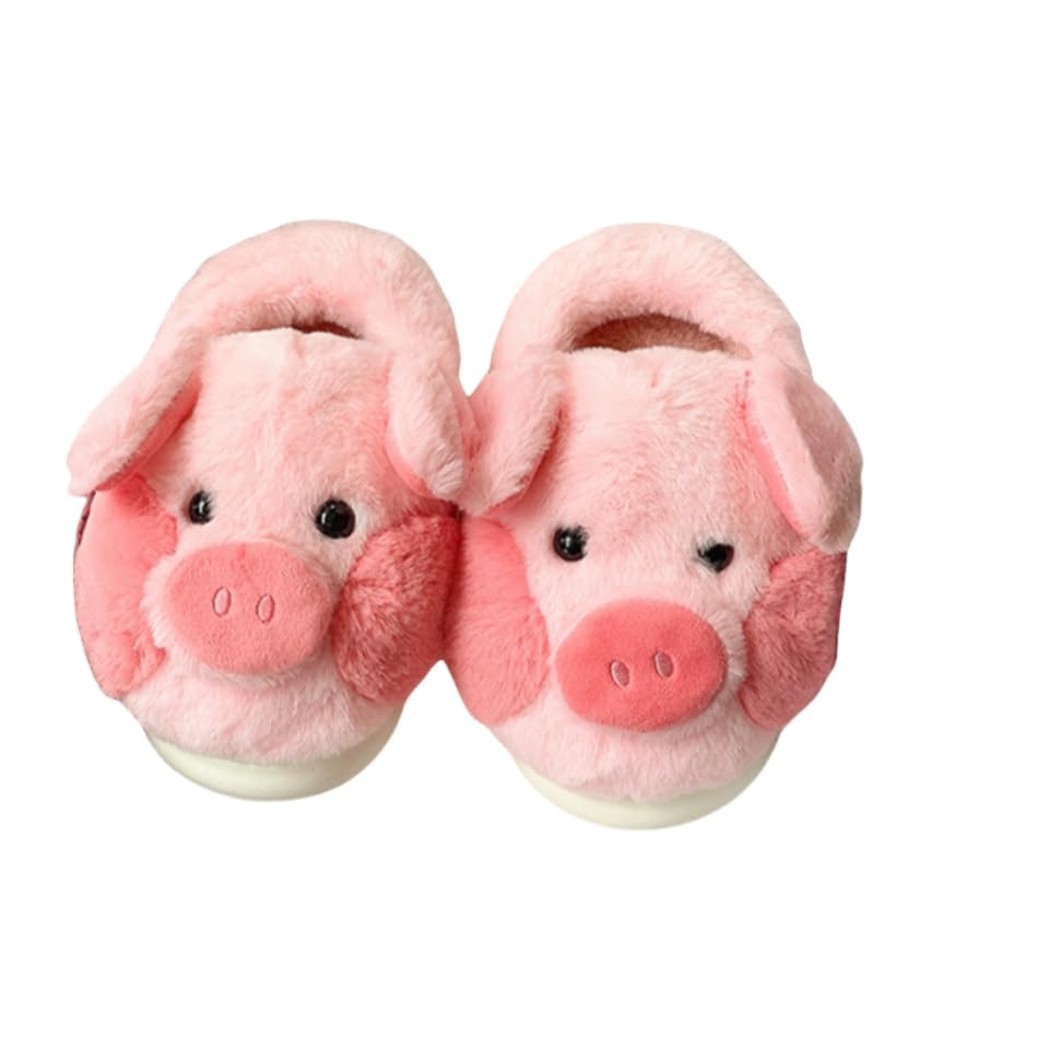 Cute pig slippers, animal plush slippers, winter Warm slippers, Women's party slippers, Men's Women's indoor outdoor slippers2
