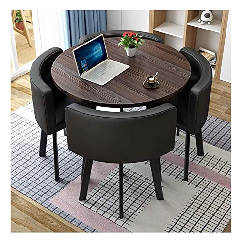 Juego de mesa de centro para conferencias con silla, mesa redonda de recepción y negociación para oficina, reuniones, ventas y eventos, ideal para tiendas y salas de conferencias