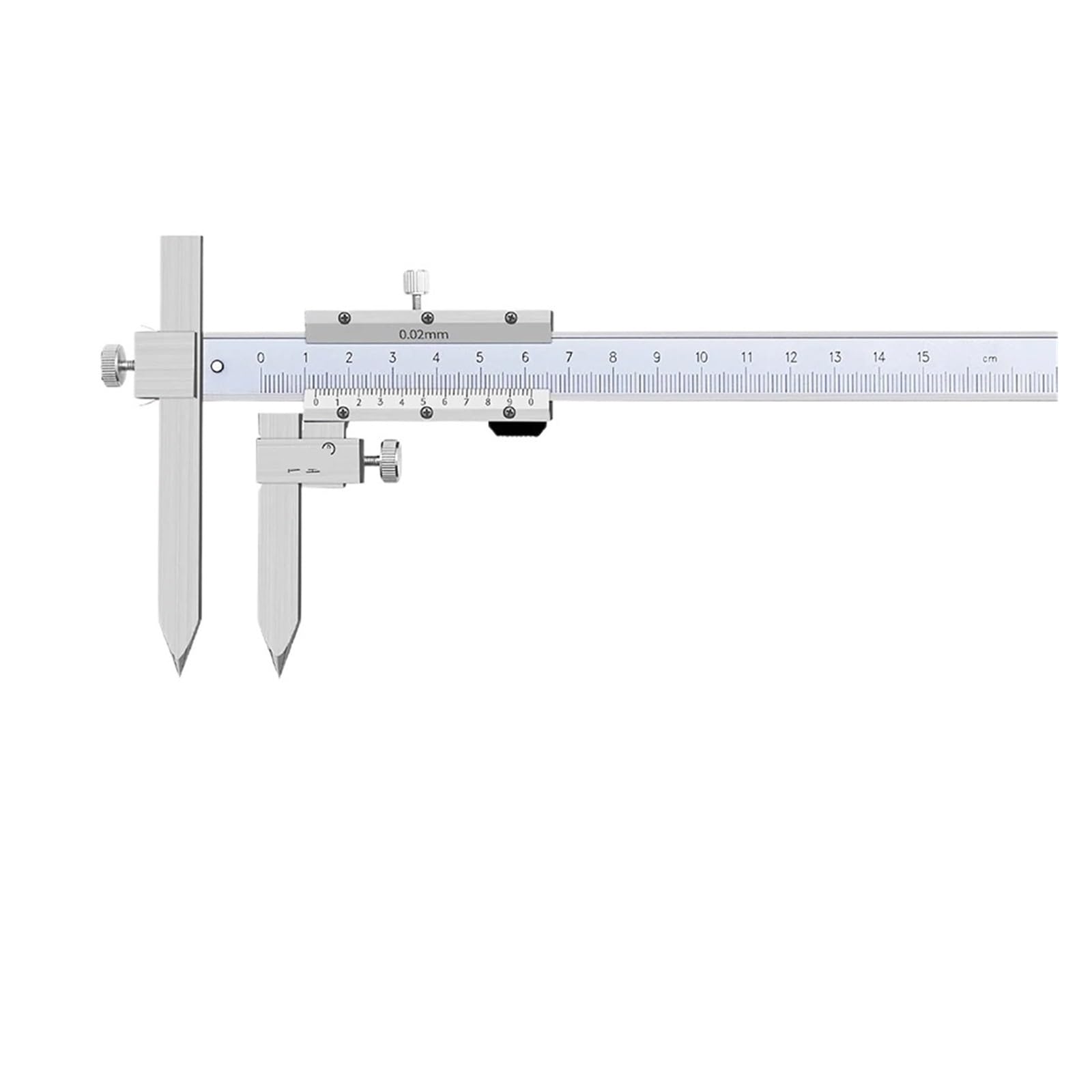 Odległość między środkami, odległość od krawędzi do środka otworu, narzędzie pomiarowe ze stali nierdzewnej 4CR13, zakres : 150 mm, 200, 300 (5-150 mm (5 mm))