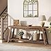 Tribesigns 70.86-Inch Console Table for Entyrway, Farmhouse 2-Tier Entry Entrance Table, Narrow Long Sofa Table Behind Couch, Rustic Brown