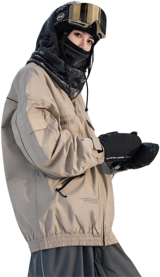 Stand Collar Shell Snowboarding Jackets for Men Women Ski Jaket Waterproof Snowboard Jacket