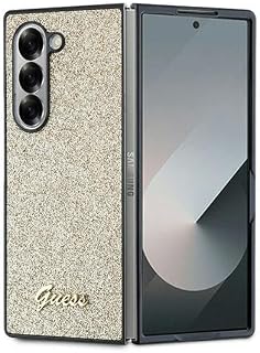 CG MOBILE Guess GUHCZFD6HGGSHD hülle für Z Fold6 F956 golden 4G Glitter Script