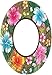 amscan Sun-Sational Summer Luau Party Beachy Blooms Round Plates (18 Pack), Multi Color, 7 x 7