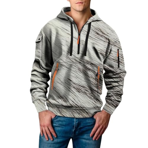 Sudadera de hombre con cremallera ligera ideal como ropa exterior para entretiempo