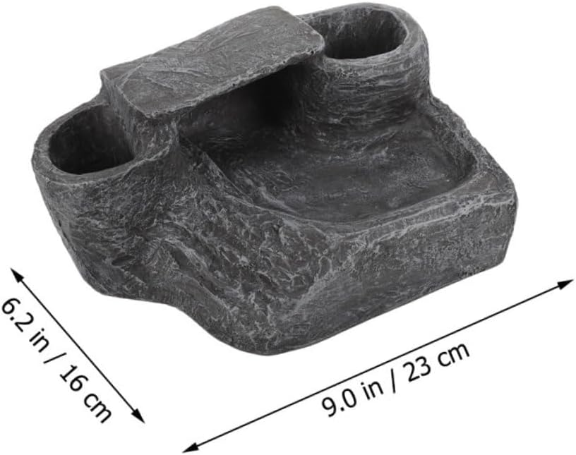 Turtle Basking Platform Resin Tortoise Rock for Aquatic Turtles Easy Climbing Area for Exercise and Sunbathing Aquarium Decoration and Habitat Accessory