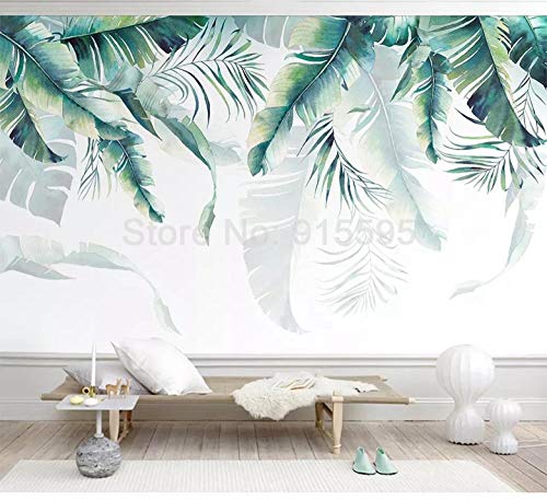 Papier peint rétro forêt tropicale humide palmier murale 3D