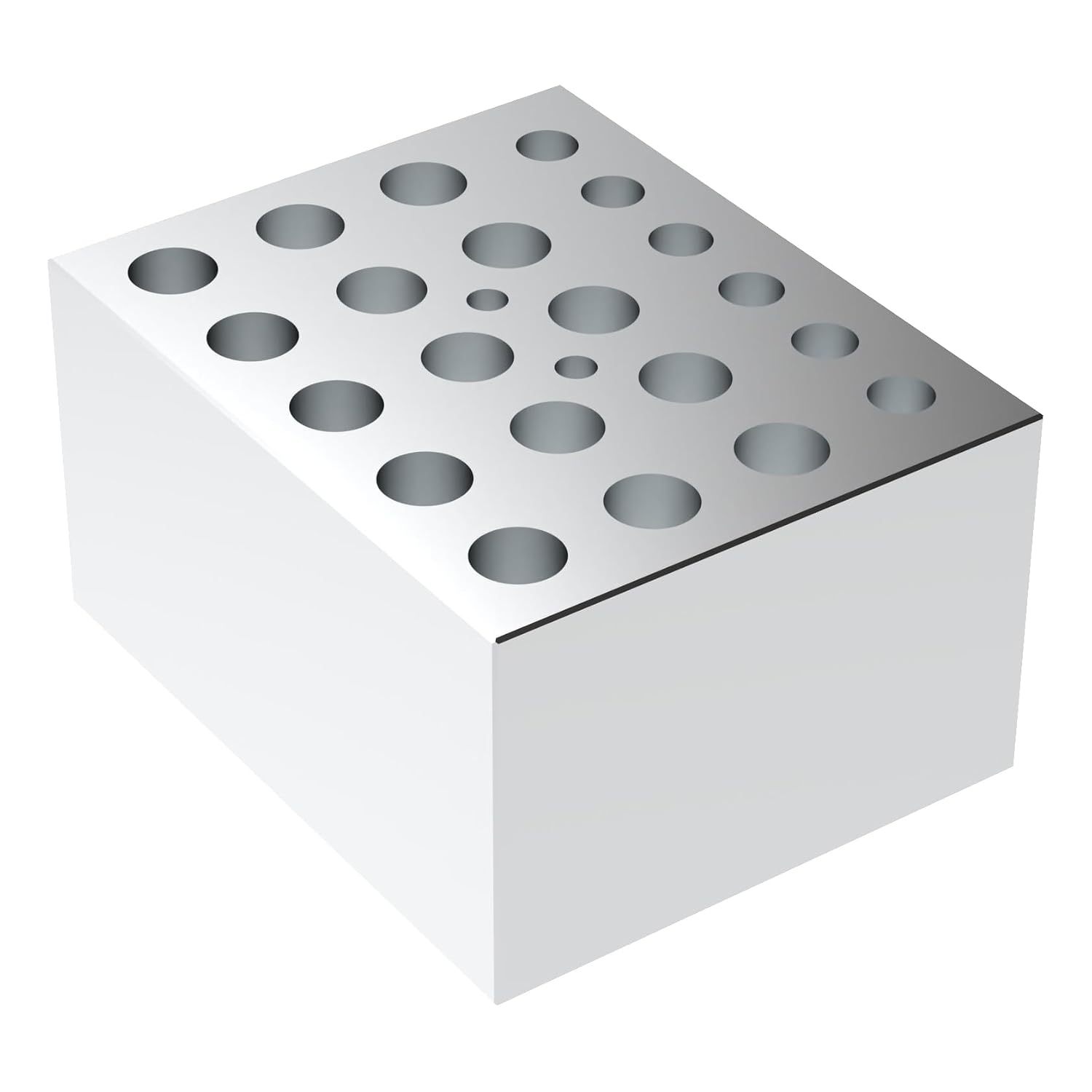 4E's USA Dry Bath Incubator Heat Block - Universal Aluminum Block for Microtube Combination, 6/10/5 x 0.5/1.5/2ml Model: TC0401001-61