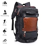 KAKA Senderismo Mochila, Mochila de Lona Portátil Mochila 55L Bolsa de Viaje al Aire...