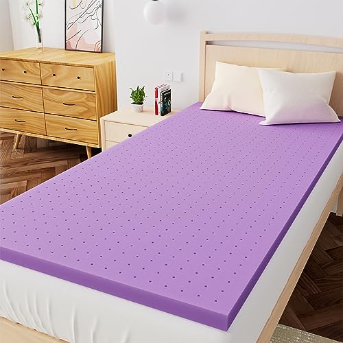 Airensky 2 Inch Twin(39"x75") Gel Memory Foam Mattress Topper,Cooling