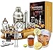 AYAOQIANG Cocktail Shaker Geschenk Edelstahl 23 Teiliges Cocktail Set Bar Zubehör Cocktailset 750 ML Cocktailshaker mit Holzständer Für Barmann Männer und Frauen, Ideal für Zuhause oder die Bar