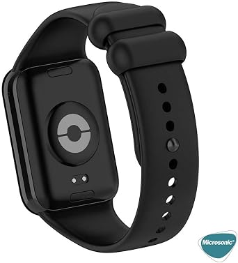 Cord for Microsonic Xiaomi Redmi Watch 4 Silicone Sport Band Black [Cord Compatible with Redmi Watch 4 - Black]