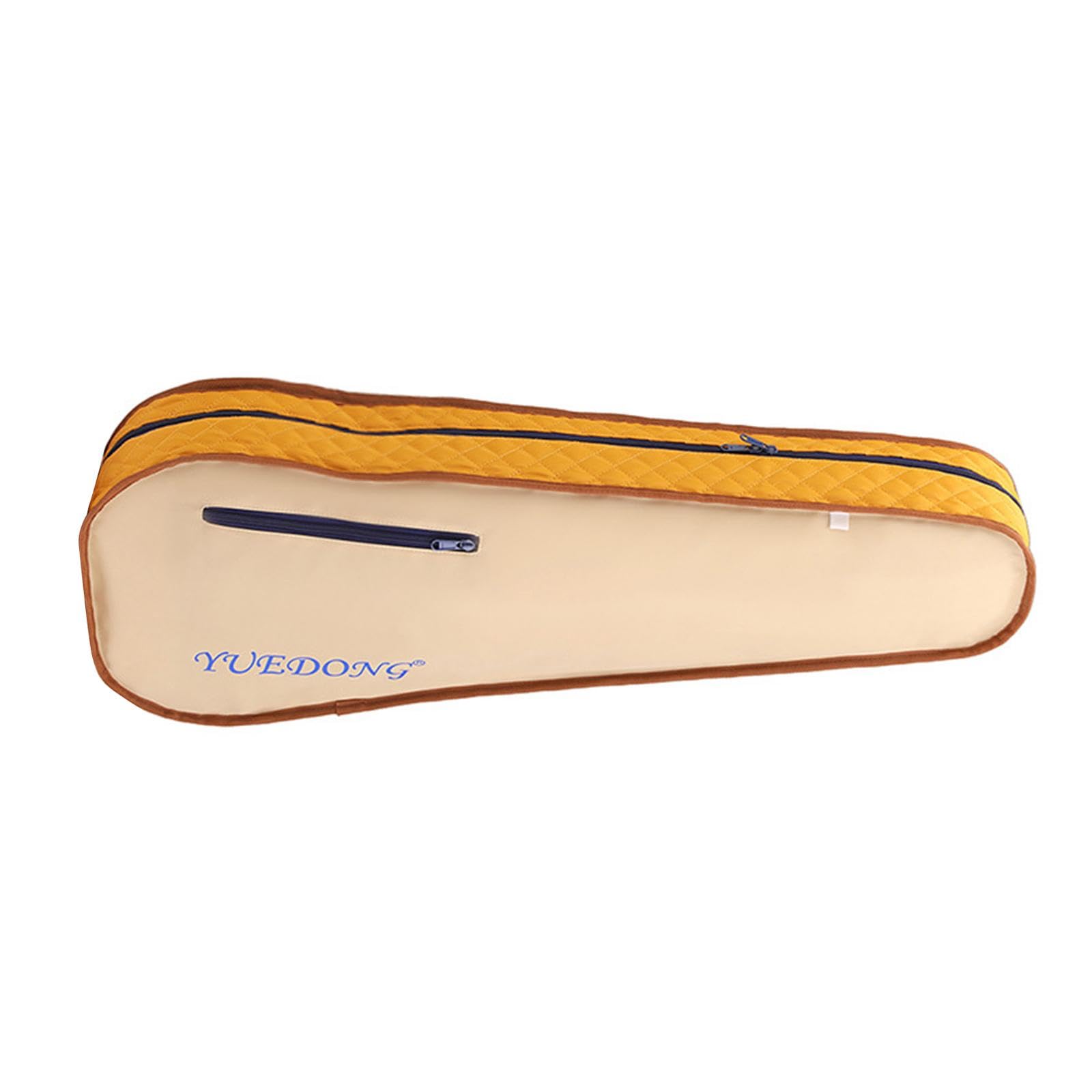 Colaxi Violin Hard Case Violin Box Adjustable Backpack Straps Folding Sturdy Portable Carrying Bag Protective for Lovers Outdoor Gig, yellow