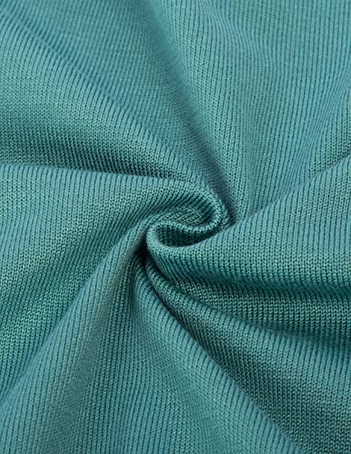 Belle Poque Womens Cardigan Plus Size Long Sleeve Crew Neck Contrast Color Cardigan Sweater Lake Blue 2Xl #TOP6