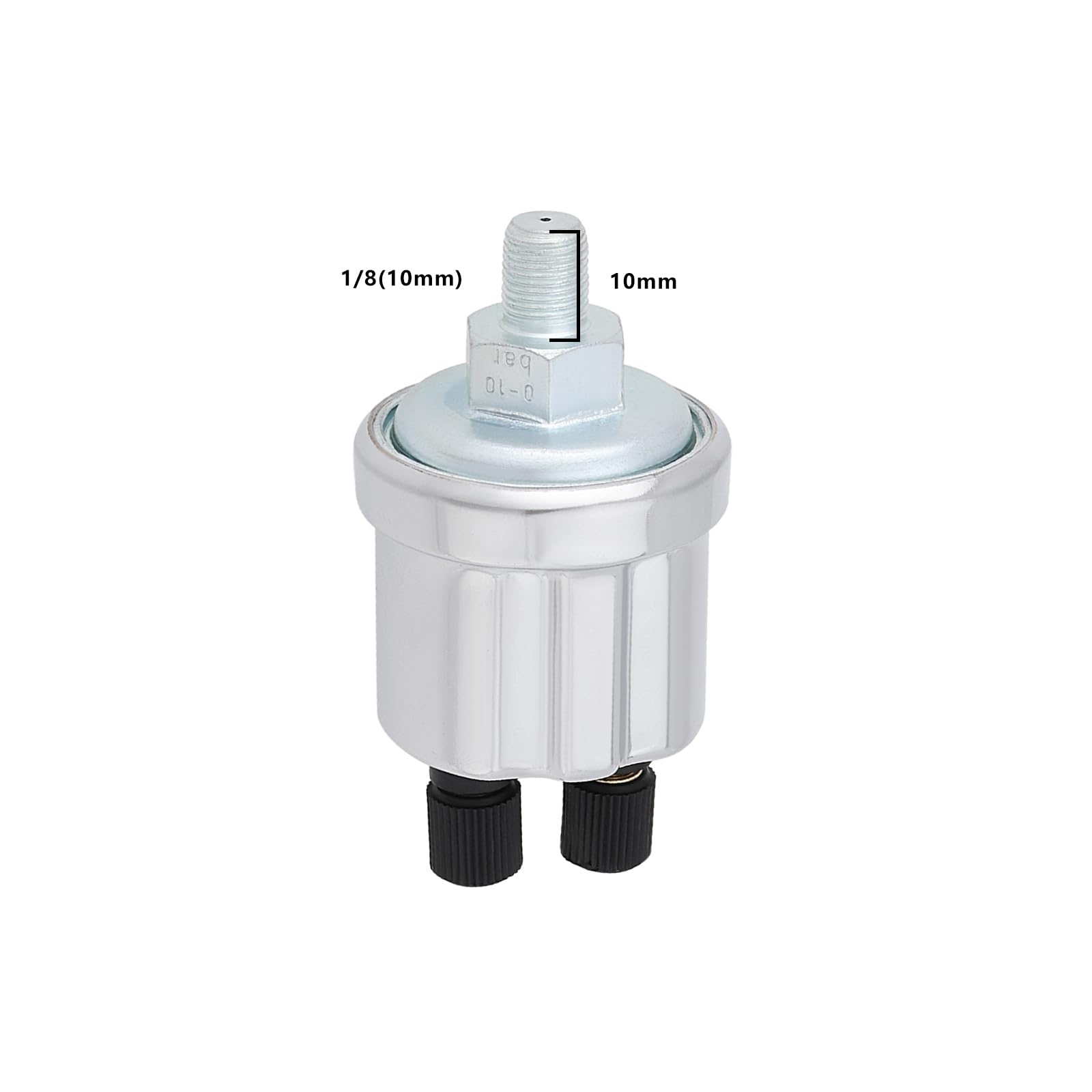 EMSea 1 Sensore Di Pressione Dell'olio 0-10 Bar Filettatura 1/8 NPT Sensore Di Pressione Dell'olio Compatibile Con VDO Sensore Dell'olio Sensore Indicatore Di Pressione Dell'olio Del Gas Dell'acqua