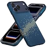 【極薄極軽量】PITAKA iPhone 17 Pro用ケース 極薄 MagSafe対応 アラミド繊維製 黄ばみ防止 浮織工芸 上下フルカバー 耐衝撃 薄型 おしゃれ Ultra-Slim Case (StarPeak星)