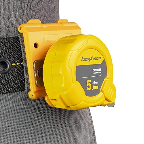 Measuring Tape Holder For Belt, Tape Measure Holster Holder, Holster For Drill With Belt Clip Hook, Yellow, 2Pack #TOP5