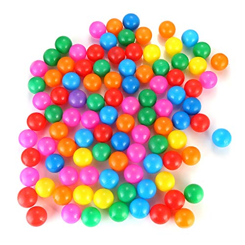 Lot De 100 Balles Colorées 7 Cm - Parfait Pour Piscine à Balles, Tente De Jeu, Sans BPA