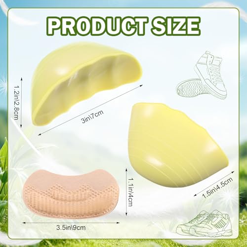 Image of 8 Pcs Shoe Filler Heel Grips Set for Loose Shoes Too Big Inserts for Women and Men for Sneaker, Boots Comfortable Cushioning Pads