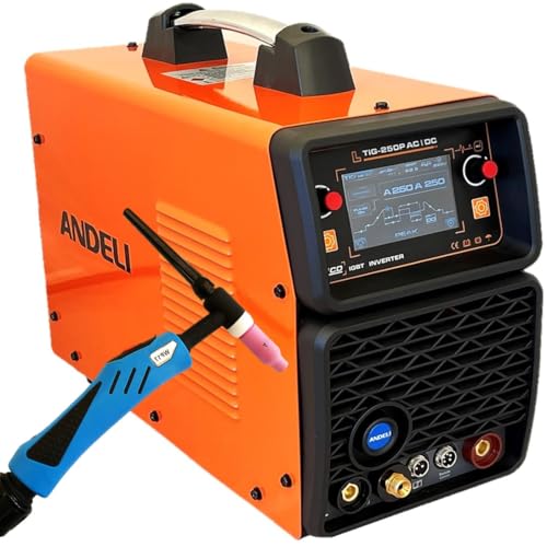 ANDELI 250amp AC/DC/Mix TIG Welder Inverter Pulse Cold Spot Aluminiual Digital Welding Machine