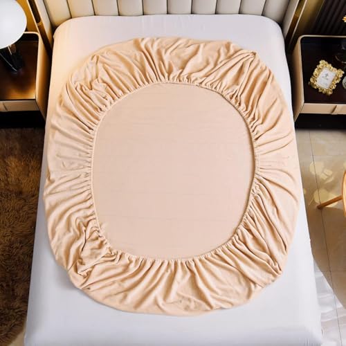 Image of 100% Waterproof Premium Cotton Feel Mattress Protector Single Size, 72x36 Inches | Breathable and Hypoallergenic Ultra Soft Fitted Bed Protector Cover Fits Upto 10 Inches- Single, Beige