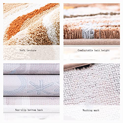 ZLZNX Badematte rutschfest Badteppich Teppich Badezimmerteppich Waschbar Badvorleger Badezimmermatte Weich Mikrofaser Duschvorleger Fußmatte,2,60 * 90cm