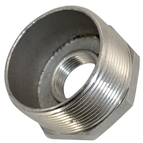 2\" Male x 3/4\" Female Thread Reducer Bushing Pipe Fitting, Adapter, Stainless Steel SS 304 NPT - Thumbnail 2