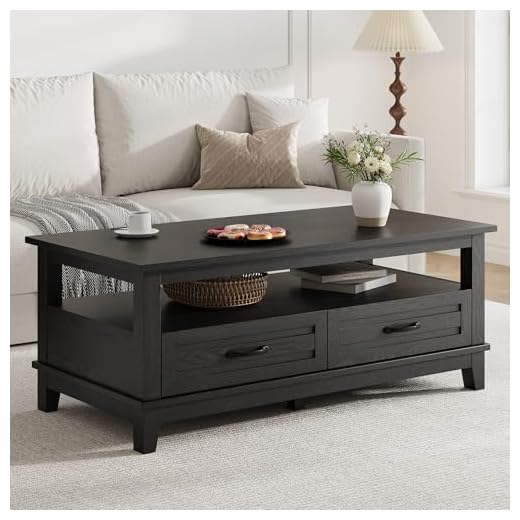 GarveeHome Rustic Coffee Table
