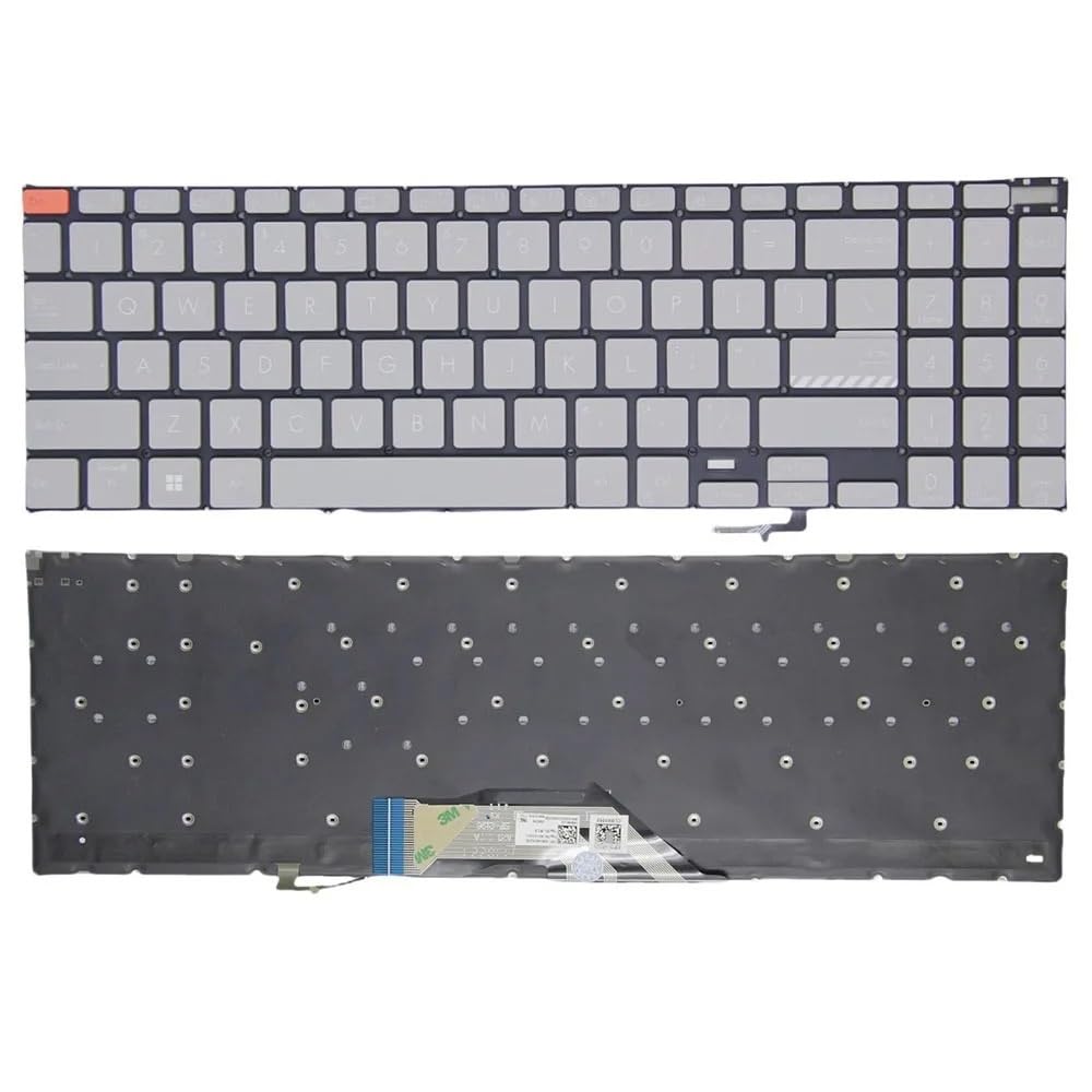 Klawiatura do laptopa ASUS Vivobook S 16X K5602ZA S5602ZA N5602ZA M5602QA M5602RA z podświetleniem Stany Zjednoczone USA Szary(S5602ZA)