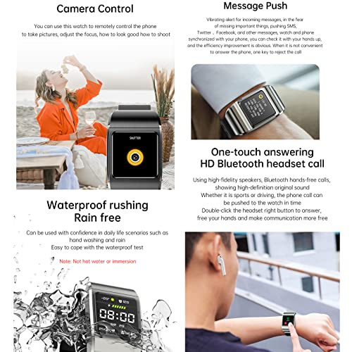 G36 Smart Bracelet 2 In 1 Smart Watch Tws Wireless Bluetooth Headset 1.3 Inch Screen Heart Rate Blood Pressure Oxygen Fitness Tracker Earbuds Music Wristband Earphone Smartwatch (G36Pro Black) #TOP5