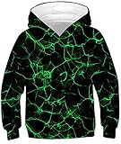 Sweats à capuche imprimés en 3D : motif élégant et tendance, avec capuche à cordon de serrage, manches longues avec grande poche avant pouvant transporter de nombreuses affaires