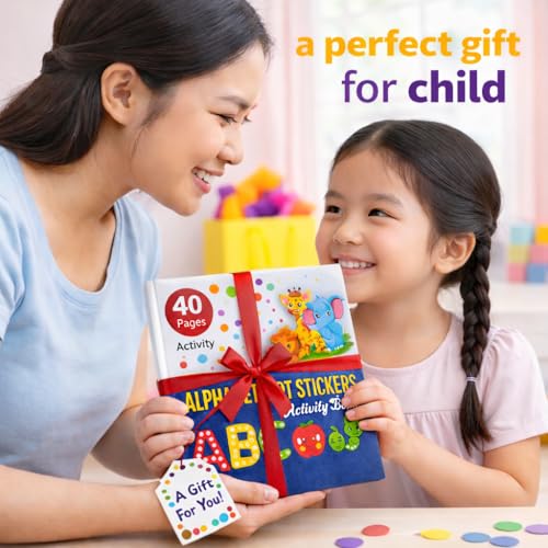 Image of Dot Stickers for Kids Activity Book for 2-5 Year Old - 1600+ Colorful Dot Stickers, 40 Pages Learning Workbook for Preschool Kids, Fine Motor Skill Builder, Educational Activity Book