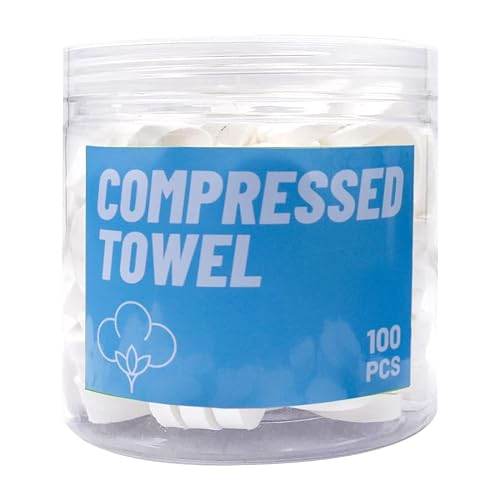 Canned Compressed Towels Portable Compressed Coin Tissue for Travel Sports,