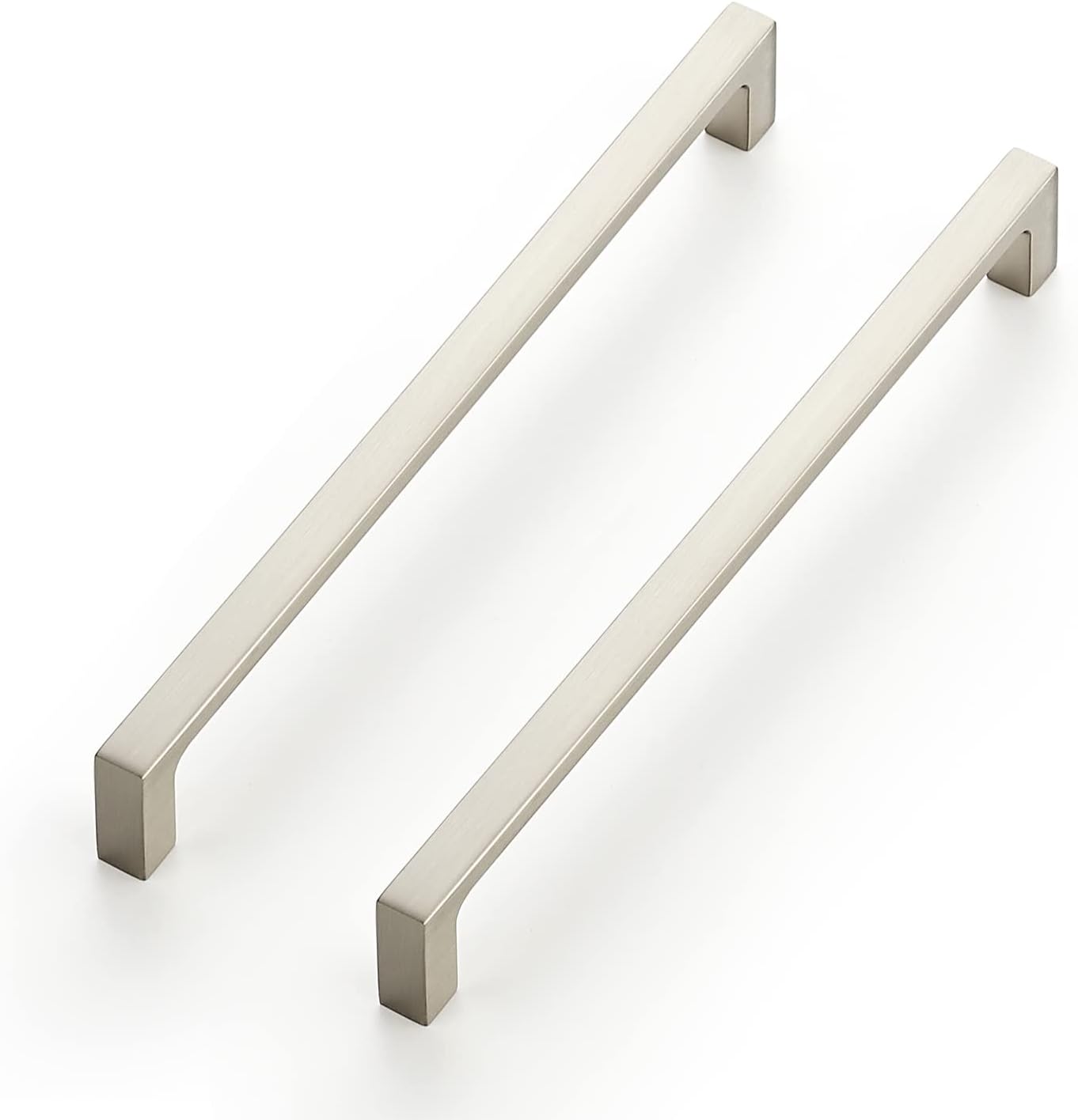 Ravinte 25 Pack Solid 71/2 Inch Kitchen Square Handles Brushed Nickel Pulls