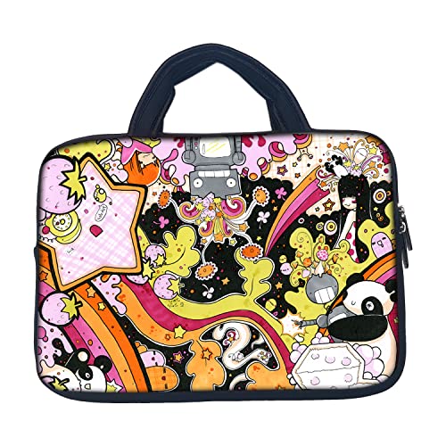 Image of TheSkinMantra Chain Laptop Sleeve Bag Compatible with Laptop /Macbooks /Chrombook /Notebook /Zbook (14.1 Inch (Handle), Cute Panda)