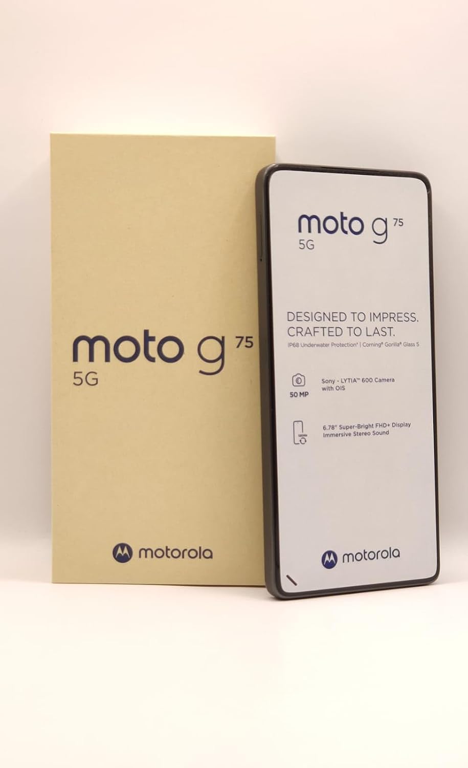 Motorola Moto g75 5G - Smartphone (pantalla resistente de 6,78" gracias a Corning Gorilla