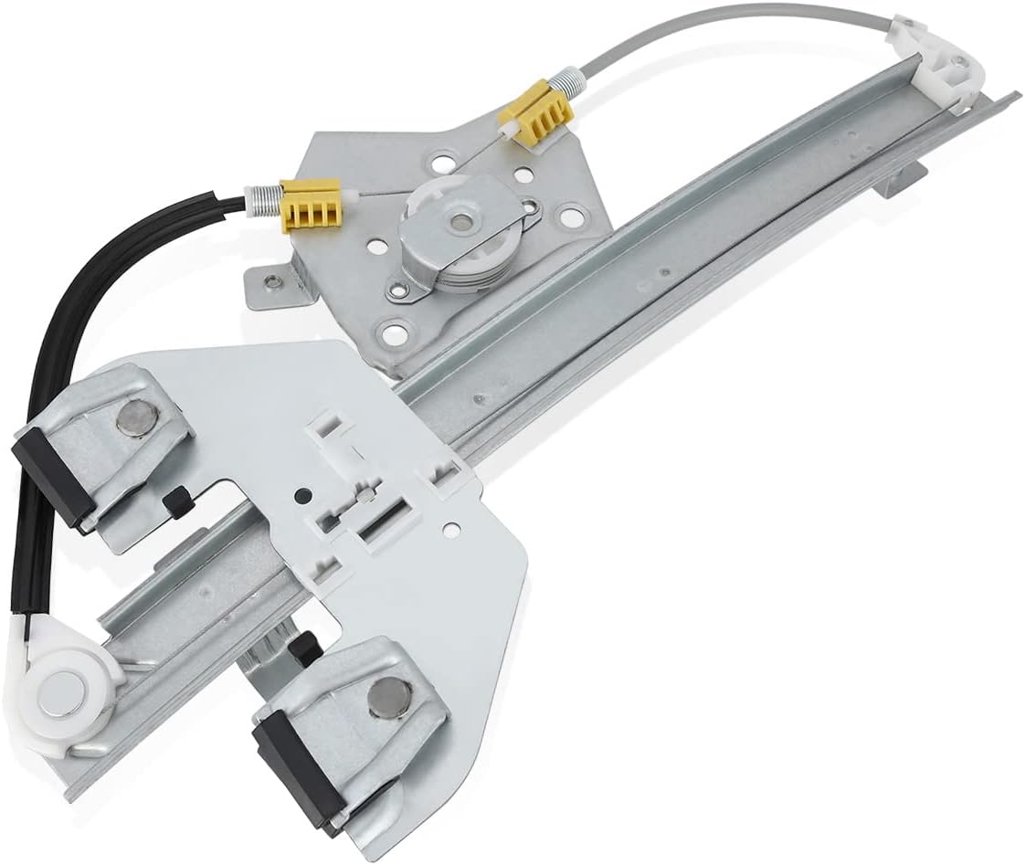 DNA MOTORING Rear Right Passenger Side Power Window Regulator w/o Motor Compatible with 14-17 Chevy SS / 11-17 Caprice, Compatible with 08-09 Pontiac G8, 92195913, 92263044, 752-787, OEM-WR-0119