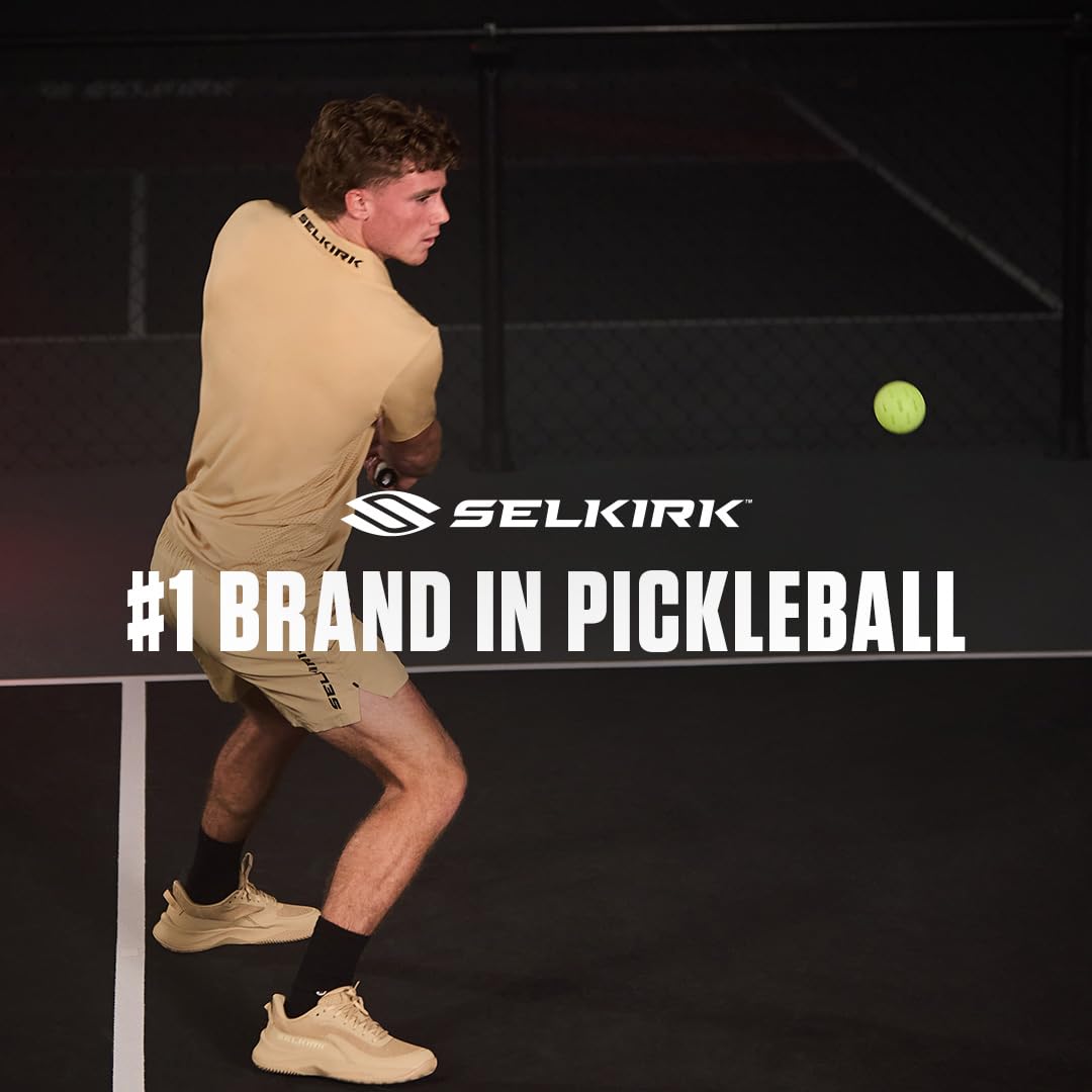 Selkirk Sport Balle Pro S1, résistante aux fissures, balles de pickleball d'extérieur à 38 trous, approuvée par l'USAPA pour jeu de tournoi, Aérodynamique avancée