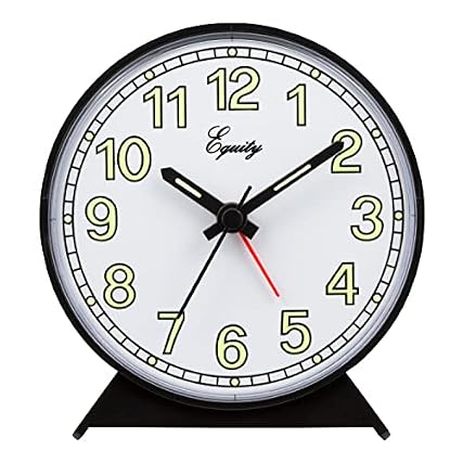 La Crosse Technology Equity Black Battery Operated La Crosse Technology Equity Black Battery Operated Analog Alarm Clock (Model 14077 ) review image