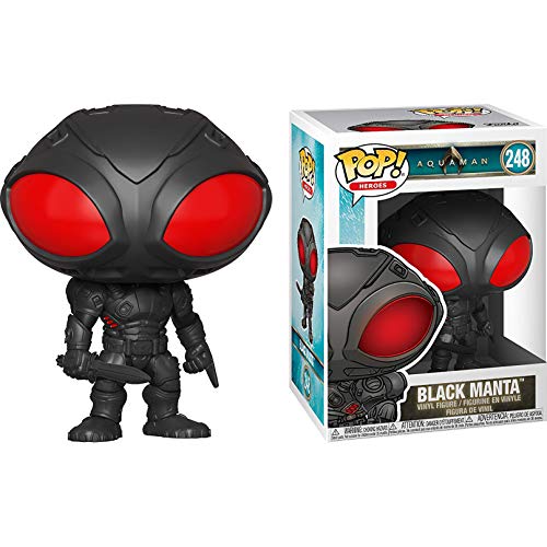 Funko Black Manta: Aquaman X Pop! Heroes Vinyl Figure & 1 Pet Plastic Graphical Protector Bundle [#248 / 31183 - B] #TOP4