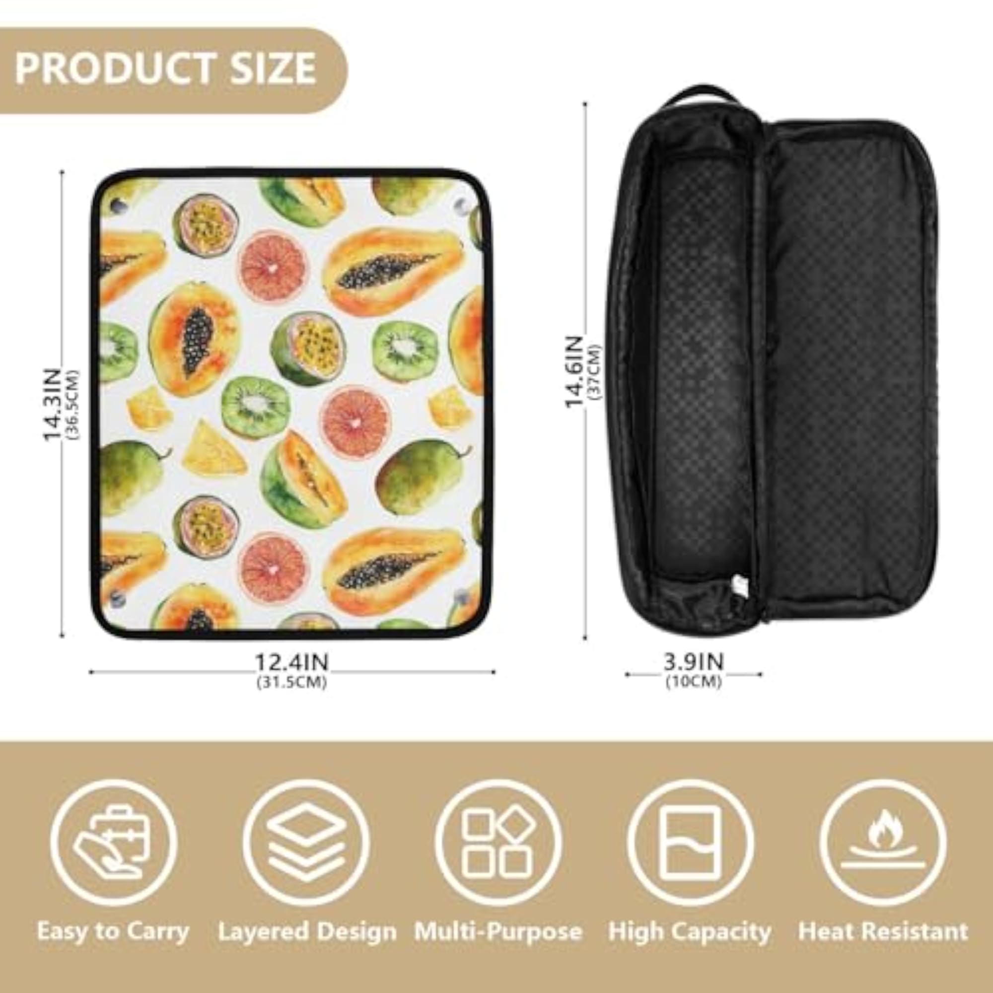 Tropical Fruit Hair Tools Travel Bag for Hot Tools