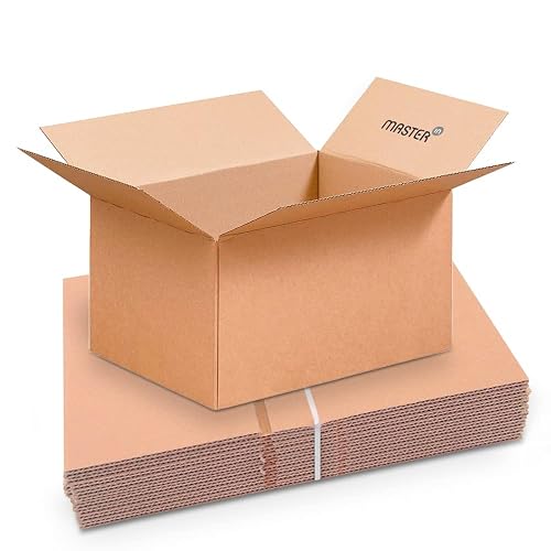 Caisse carton simple cannelure - Brune - 430 x 310