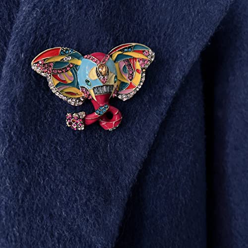 Broche éléphant strass un cadeau de mariage idéal pour vos proches