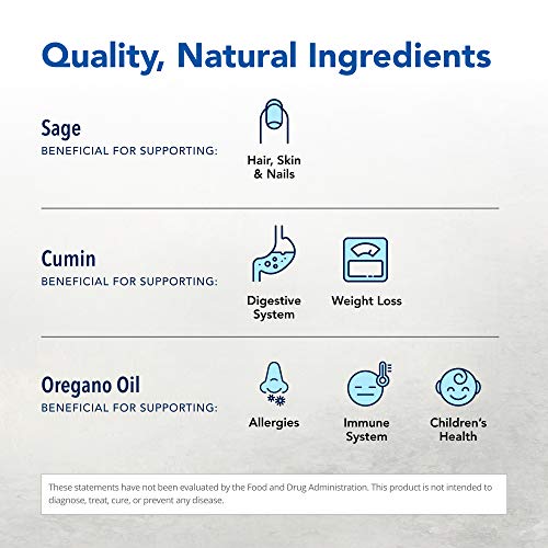 North American Herb & Spice Oregaresp - 90 Veggie Capsules - Immune & Respiratory Health - Cumin, Sage, Oregano Oil - Safe For Children & Pets, Non-Gmo - 90 Total Servings #TOP2