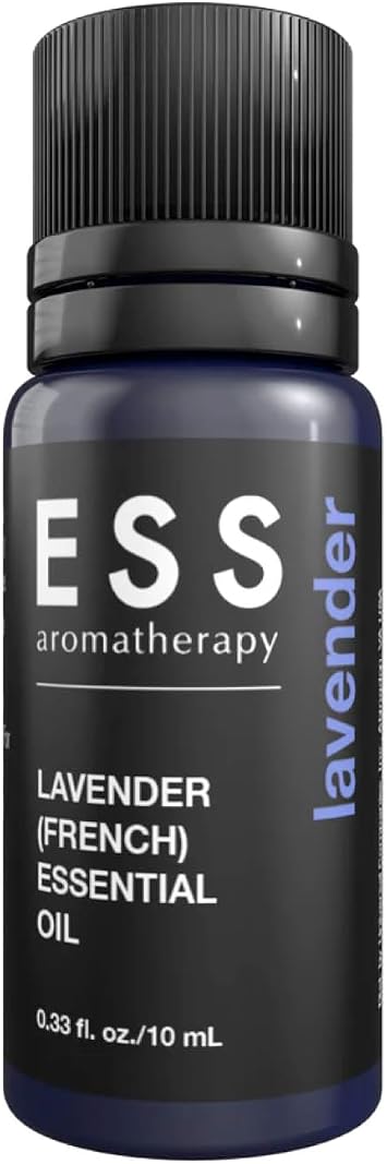 ESS Lavender French Essential Oil for Use in Aromatherapy, Skin Care Products, Hair Care Products, Perfumes, Diffusers - 0.33 Fl Oz