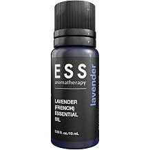 ESS Lavender French Essential Oil for Use in Aromatherapy, Skin Care Products, Hair Care Products, Perfumes, Diffusers - 0.33 Fl Oz