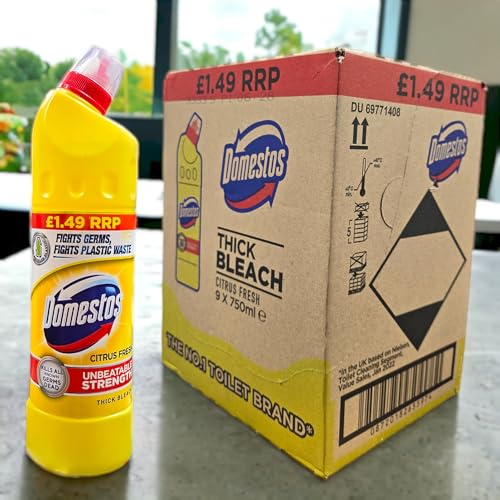 Krishna Stores Limited Domestos Citrus Fresh Thick Bleach 9x 750 ml