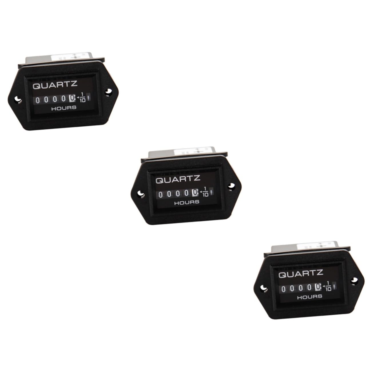 PACKOVE 3pcs Waterproof Tach Hour Meter Digital Tachometer for Gasoline Engine for Lawn Mower Motorcycle Reset Function