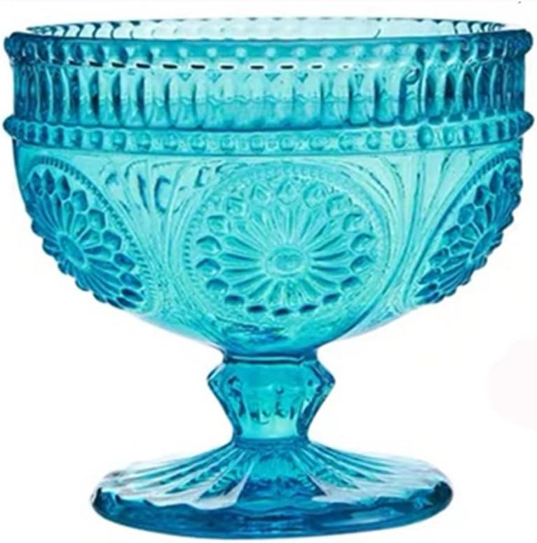 Ice Cream Bowl Cup Drinking 300ml Wedding Party Dessert Bowls Fruit Salad Juice Cocktail Glass(E)